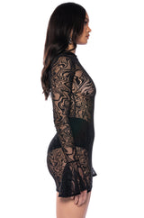 WAITING ON YOU SHEER MINI DRESS