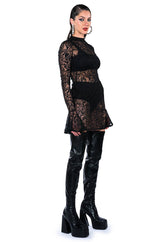 WAITING ON YOU SHEER MINI DRESS