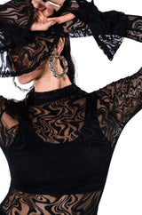 WAITING ON YOU SHEER MINI DRESS