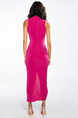 WALK THE WALK SLEEVELESS MIDI DRESS