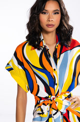 WALK WITH ME COLLARED BUTTON DOWN DRESS