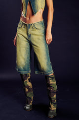 WASHED OUT BERMUDA SHORT