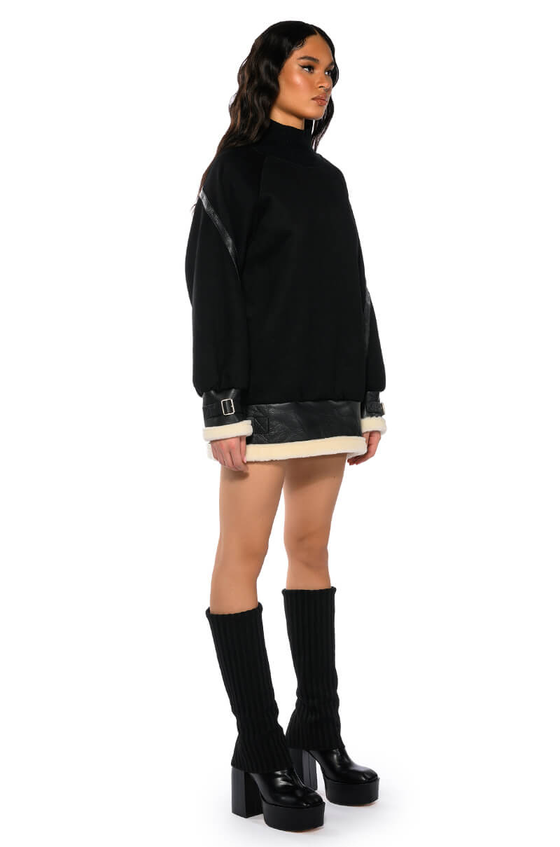 WASTE MY TIME PULL OVER MINI DRESS