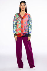 WAVY BABY COLORFUL SWEATER CARDIGAN