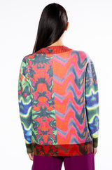 WAVY BABY COLORFUL SWEATER CARDIGAN
