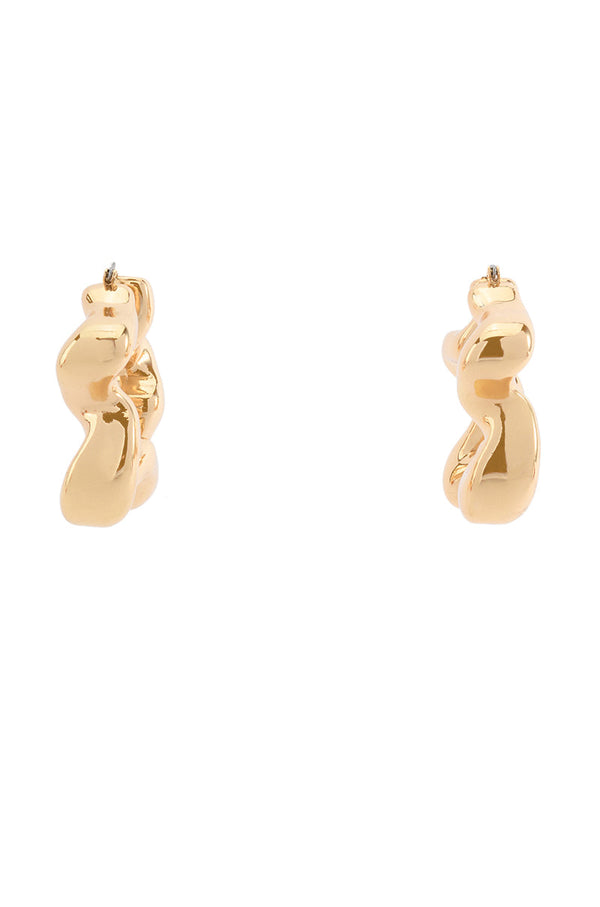 WAVY BABY HOOP EARRING