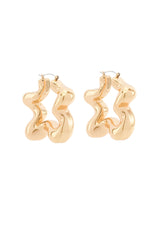 WAVY BABY HOOP EARRING