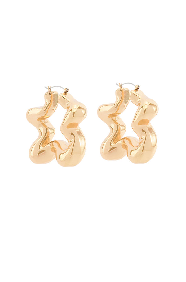 WAVY BABY HOOP EARRING