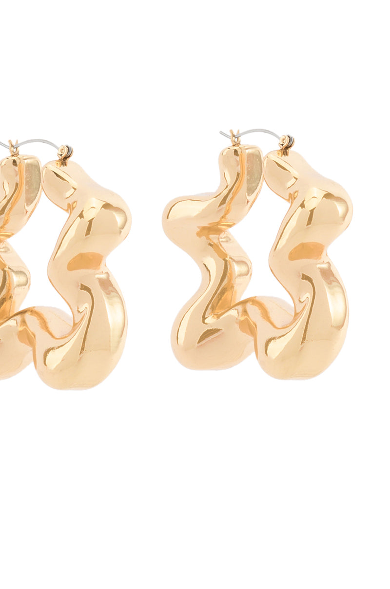 WAVY BABY HOOP EARRING