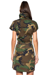 WE RIDE CAMO TOP AND SKIRT SET
