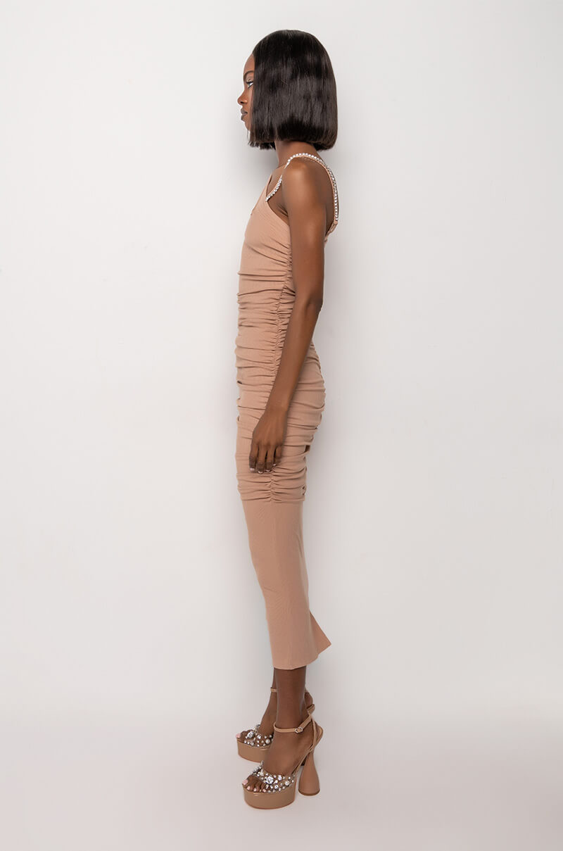 WHAT I WANT MAXI BANDAGE DRESS