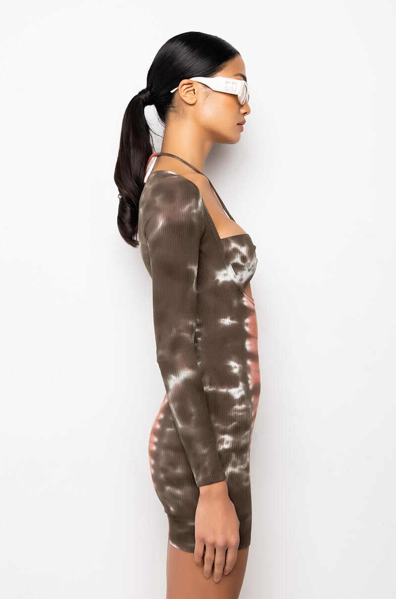 WHAT SHE WANTS TIE DYE MINI DRESS