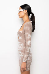 WHAT SHE WANTS TIE DYE MINI DRESS