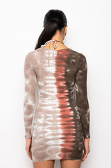 WHAT SHE WANTS TIE DYE MINI DRESS