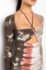 WHAT SHE WANTS TIE DYE MINI DRESS