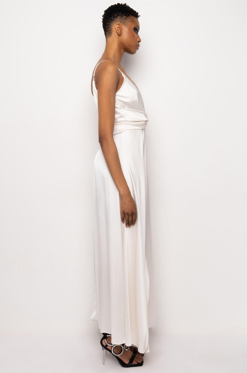 WHAT YOU CALL IT HIGH SLIT MAXI DRESS