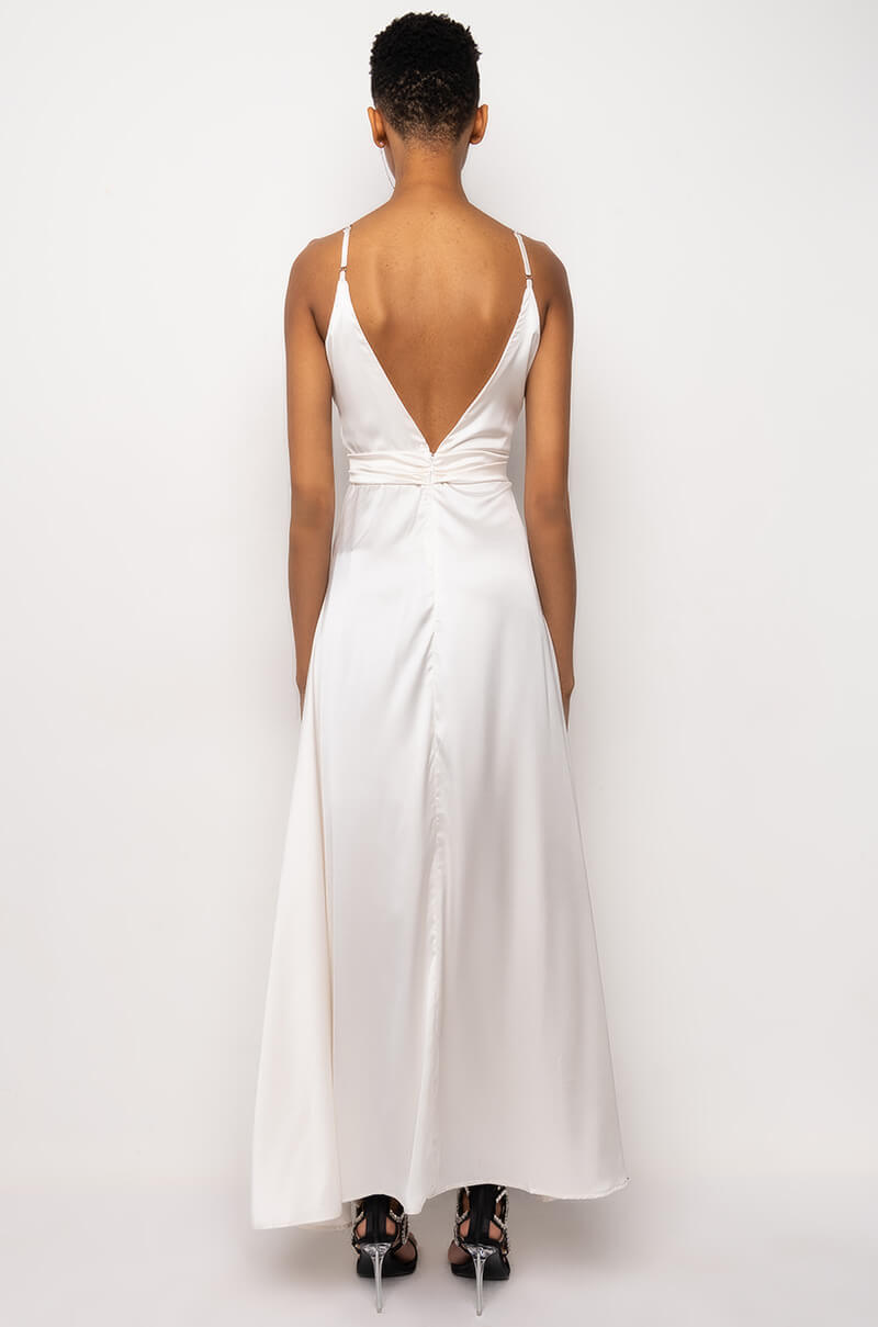 WHAT YOU CALL IT HIGH SLIT MAXI DRESS