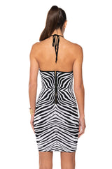 WILD CHILD ZEBRA PRINT MINI DRESS