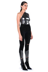 WILD CHILD METALLIC BODYSUIT