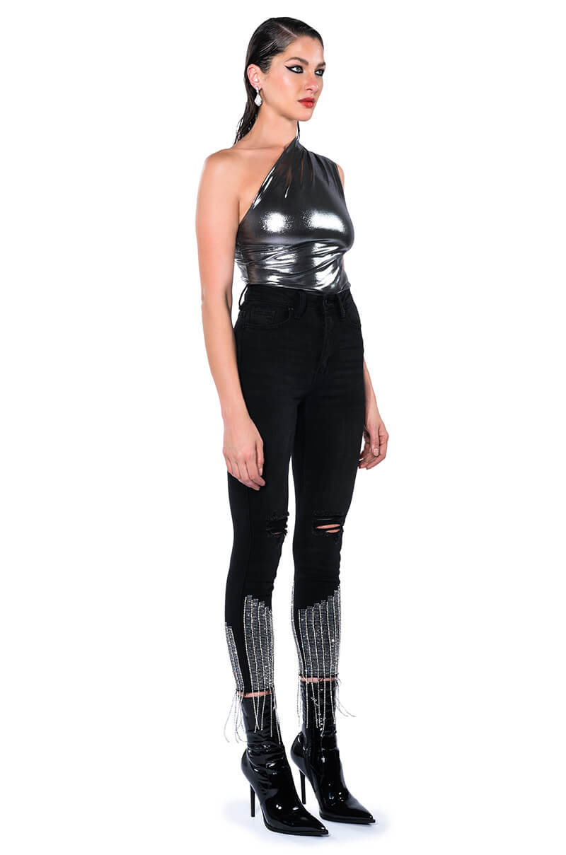 WILD CHILD METALLIC BODYSUIT