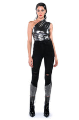 WILD CHILD METALLIC BODYSUIT