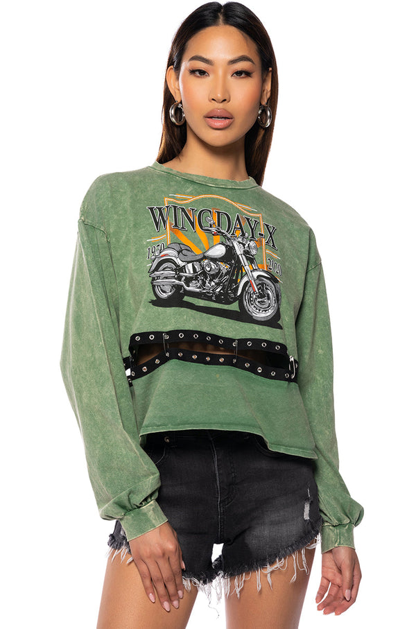WILD RIDE LONG SLEEVE GRAPHIC TSHIRT