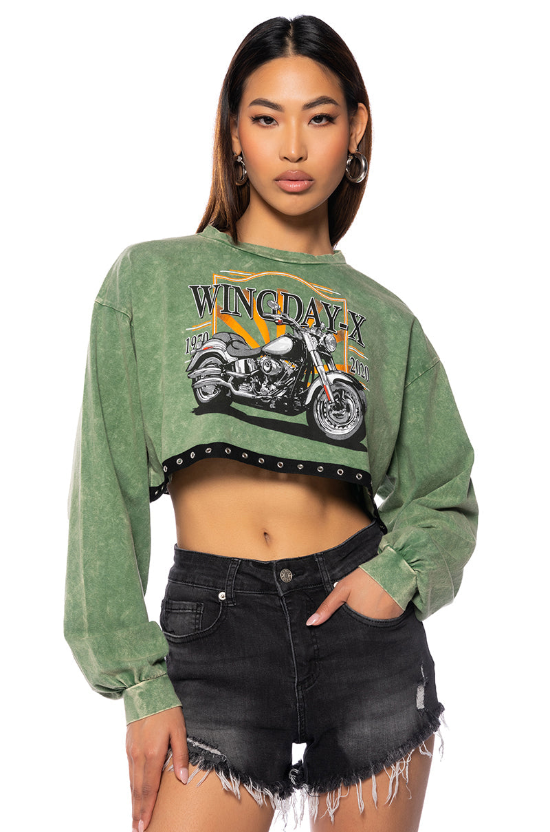 WILD RIDE LONG SLEEVE GRAPHIC TSHIRT