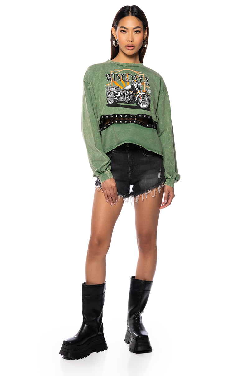 WILD RIDE LONG SLEEVE GRAPHIC TSHIRT