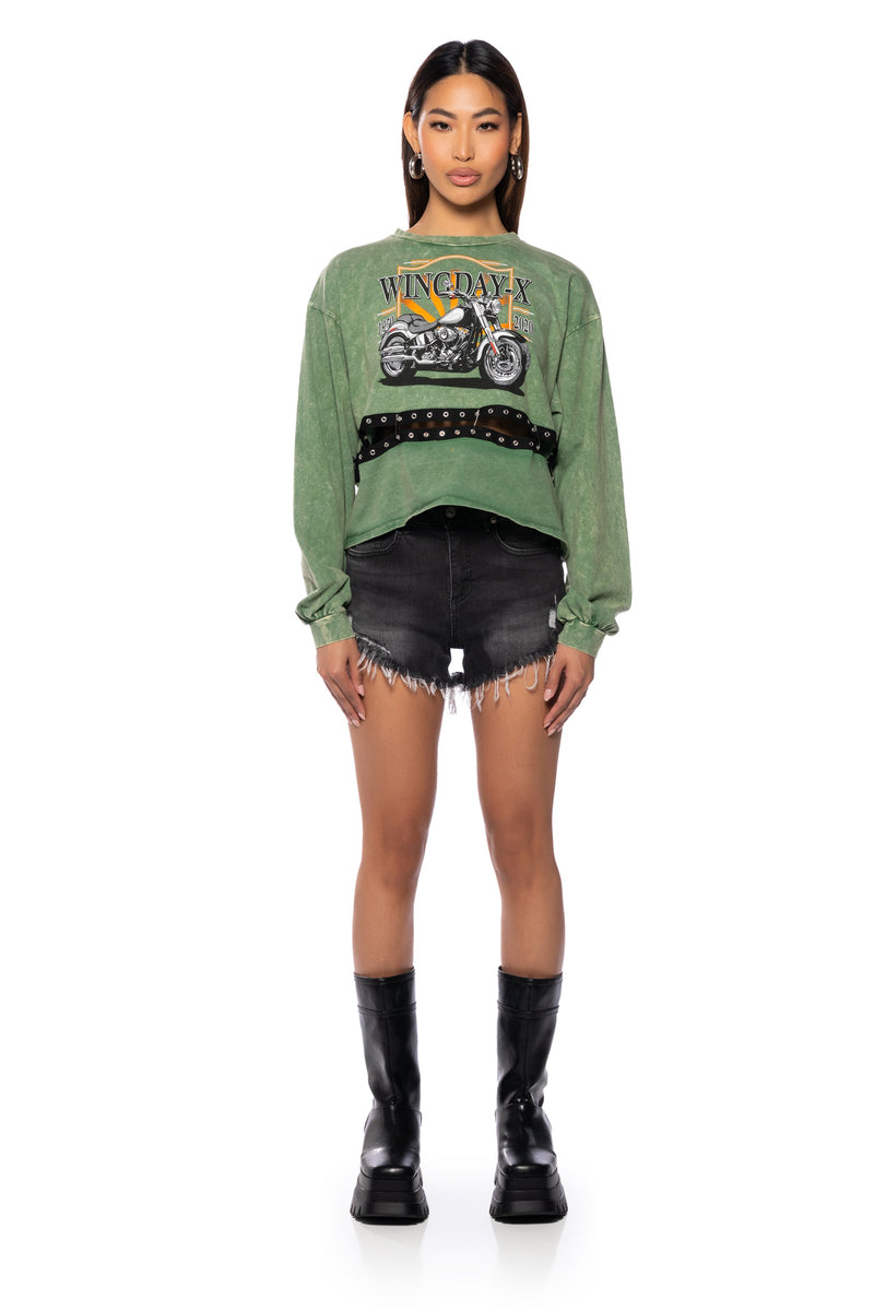 WILD RIDE LONG SLEEVE GRAPHIC TSHIRT