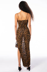 WILD SIDE MESH MAXI DRESS