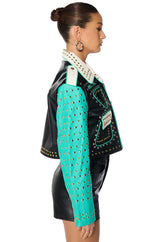 WILD WEST STUDDED MOTO JACKET