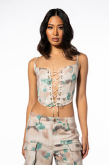 WILDFIRE LACE UP CORSET