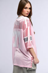 WINNER SQUAD VARSITY JERSEY IN PINK