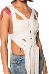 WINNIE SLEEVELESS KNIT TOP
