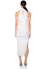 WINTER ELEGANCE HIGH NECK MAXI DRESS