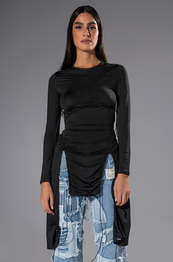 WISH YOU WERE OPEN BACK MINI DRESS