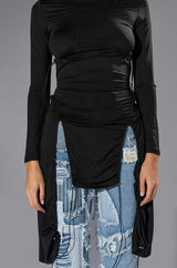 WISH YOU WERE OPEN BACK MINI DRESS