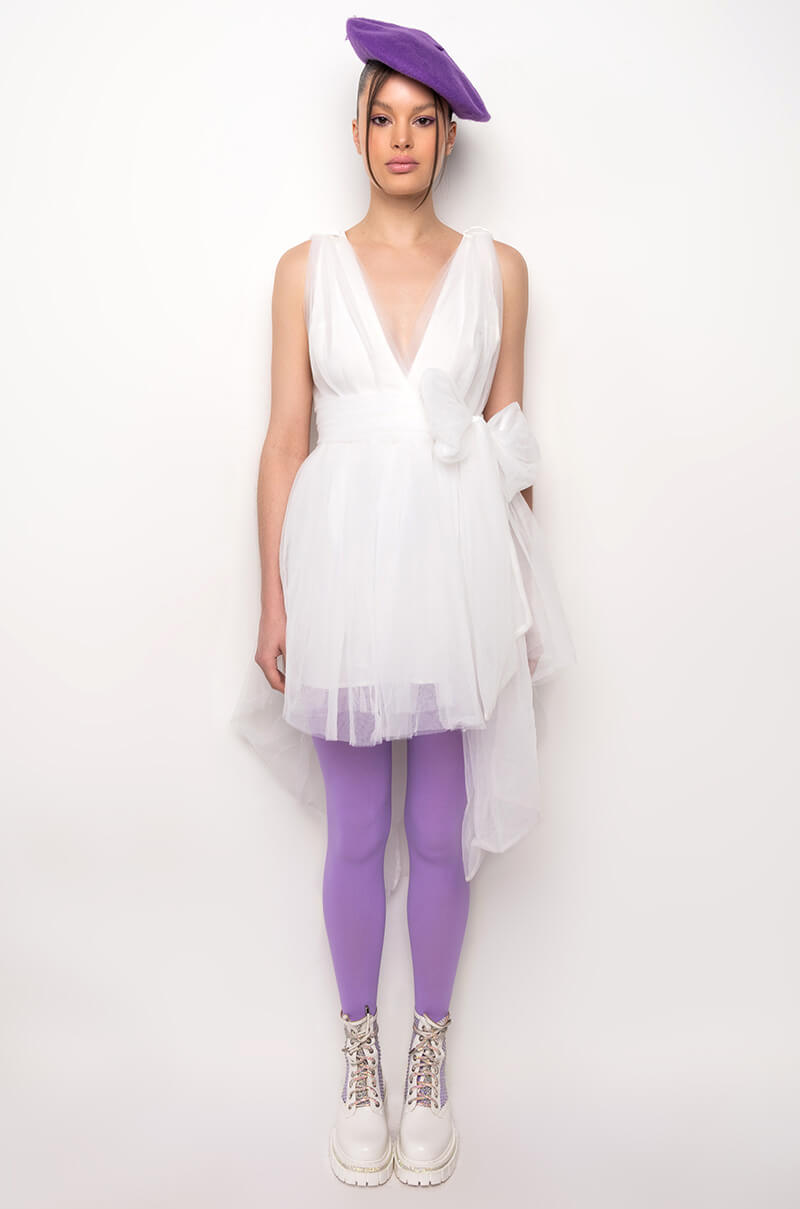 WOKE UP LIKE THIS MINI TULLE DRESS