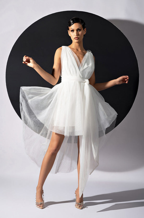 WOKE UP LIKE THIS MINI TULLE DRESS