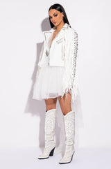 WOKE UP LIKE THIS MINI TULLE DRESS