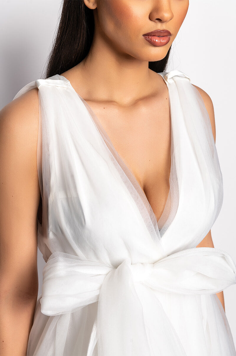 WOKE UP LIKE THIS MINI TULLE DRESS