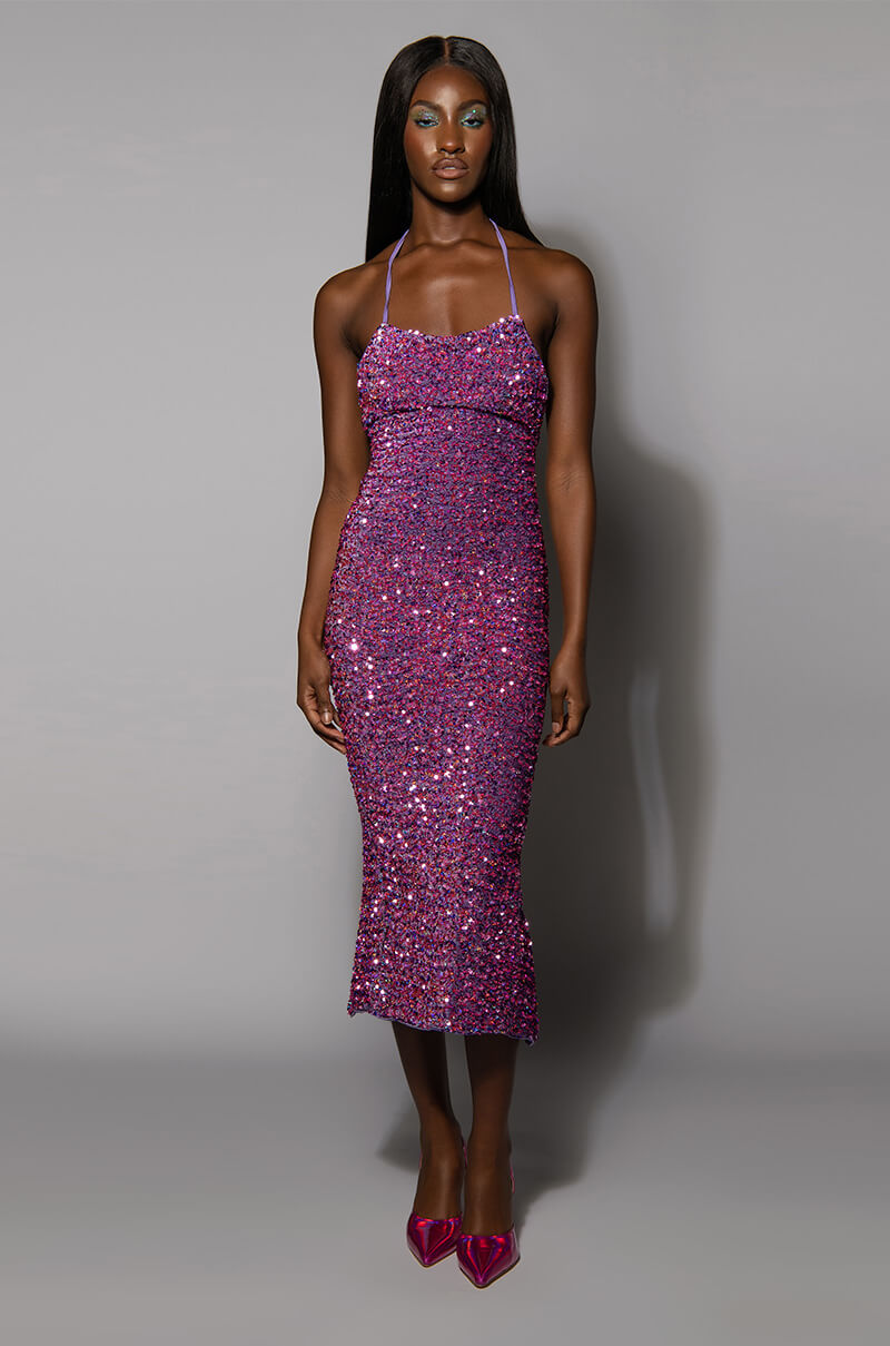 WONDERLAND SEQUIN MAXI DRESS