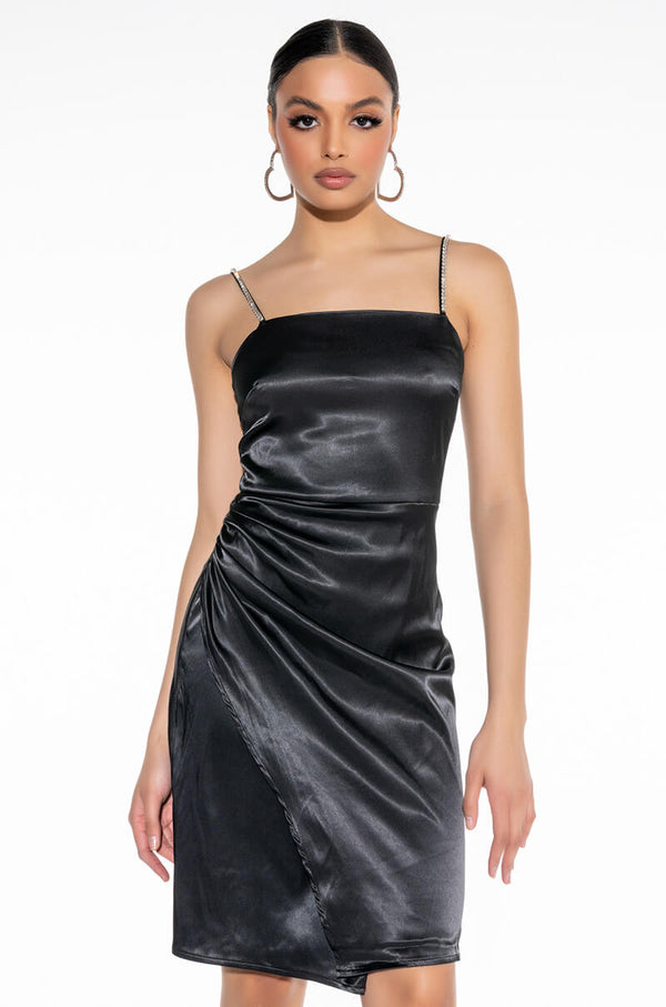 WRAP IT UP SATIN MAXI DRESS