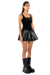 WRONG DECISIONS PLEATED MINI DRESS