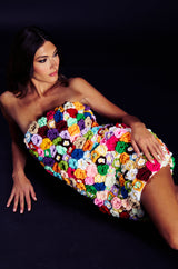 YA I'M CUTE FLORAL MINI DRESS