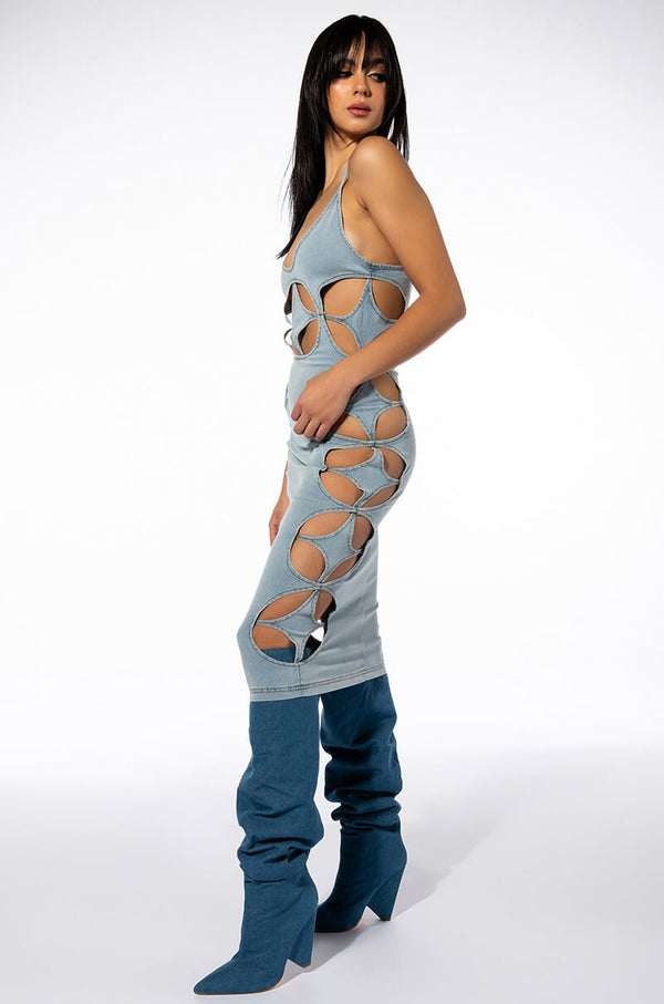 DIAMOND CUT OUT DRESS