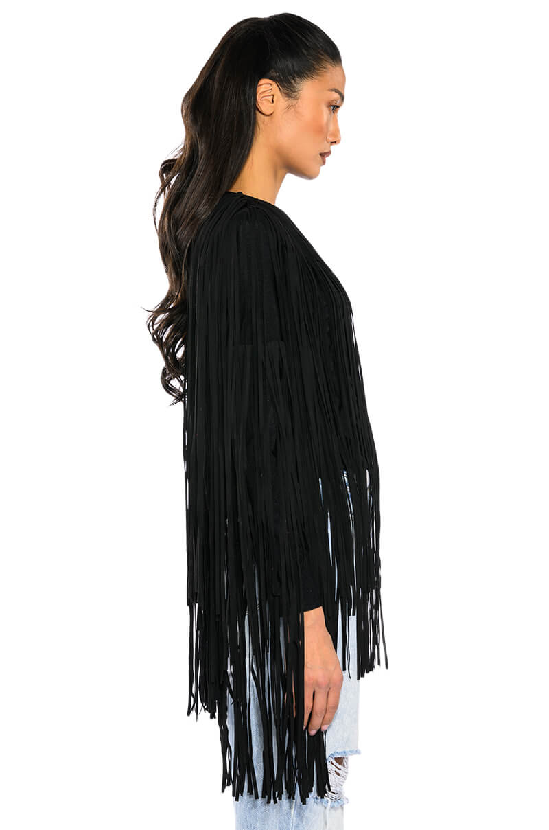 YOU ARE TROUBLE SLEEVELESS STATEMENT TOP
