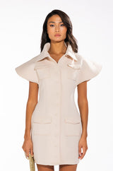 YOU BETTER WORK BUTTON DOWN DRESS