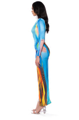 YOU NEVER KNOW FITTED ASYMMETRICAL MINI DRESS