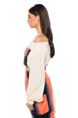 YOU WISH COLOR BLOCKED CARGO TOP